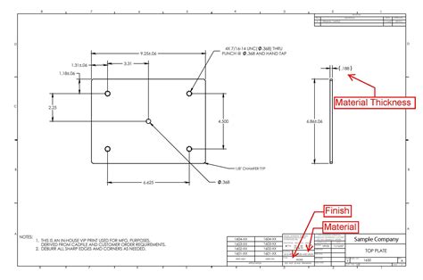 sheet metal shop drawings|simple sheet metal drawings.